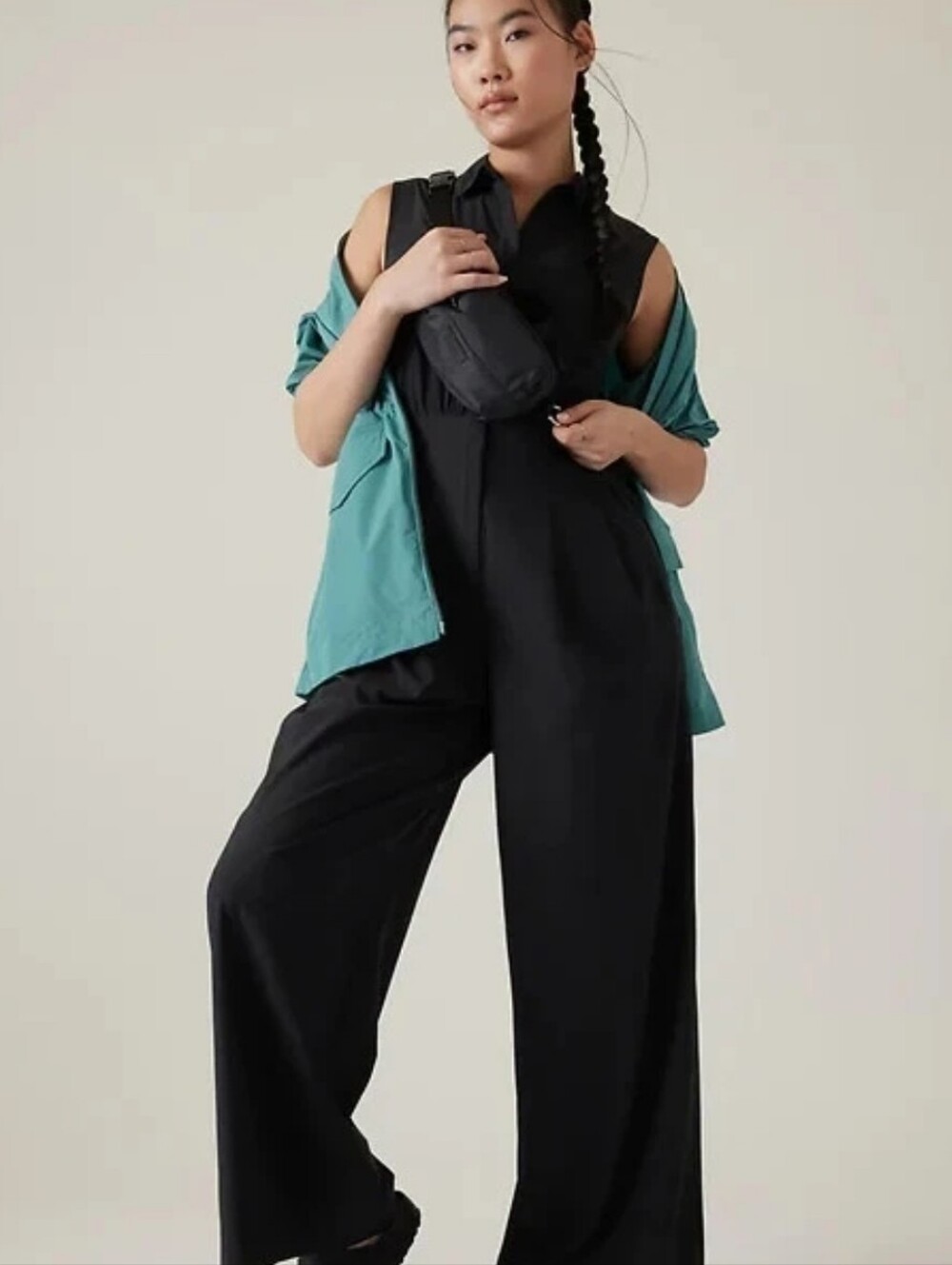 Athleta Brooklyn Heights Wide Leg Jumpsuit Size 2/P - Picture 3 of 9